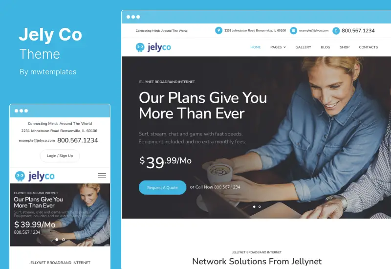 JelyCo Theme - ISP & Telecom WordPress Theme