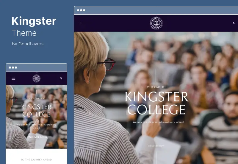 Kingster Theme - LMS Education For University, College and School WordPress Theme