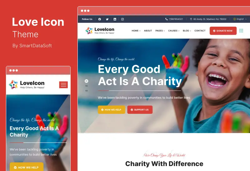 LoveIcon Theme - Nonprofit Charity WordPress Theme