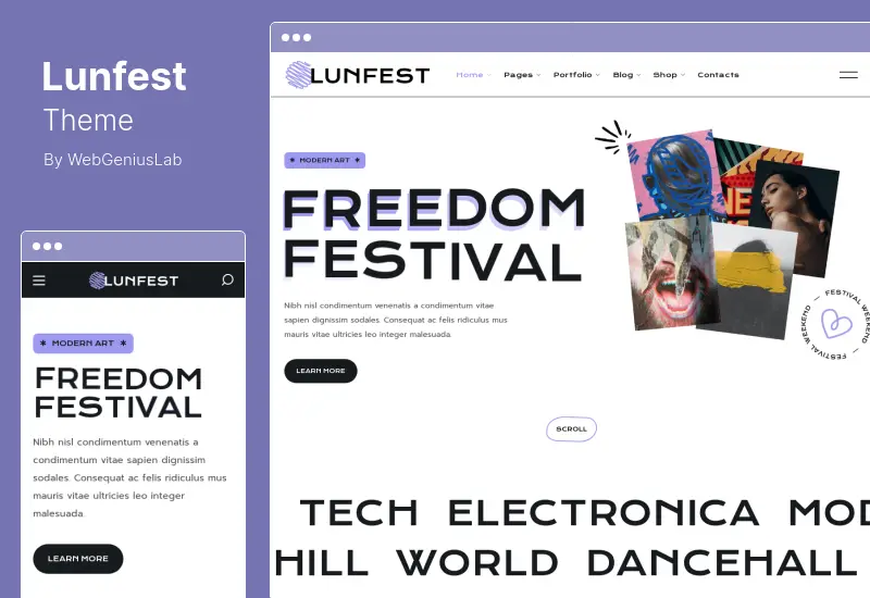 Lunfest Theme - Festival & Concert WordPress Theme