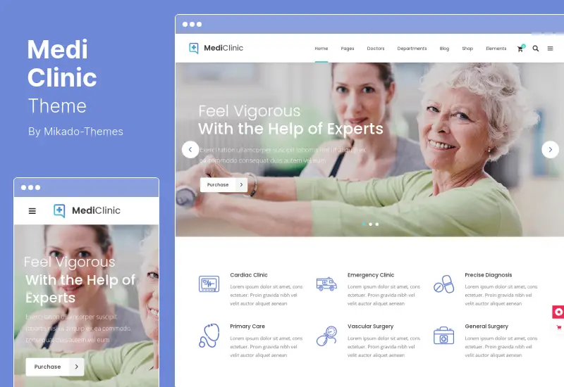 MediClinic Theme - Medical Healthcare WordPress Theme