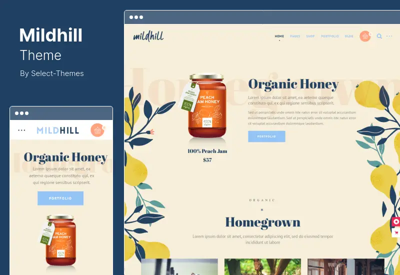 Mildhill Theme - Organic and Food Store WordPress Theme