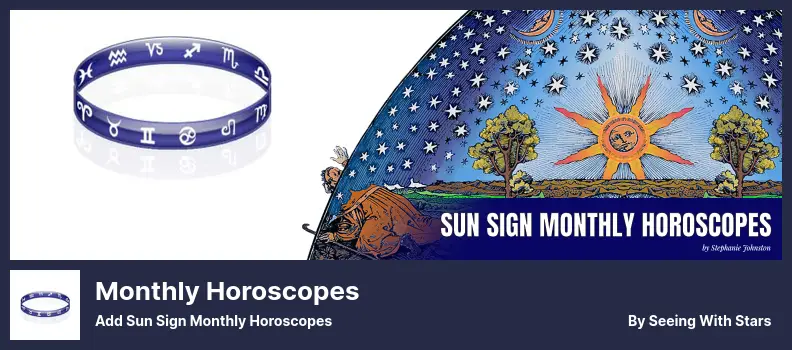 Monthly Horoscopes Plugin - Add Sun Sign Monthly Horoscopes