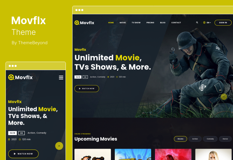 Movflx Theme - Video Production and Movie WordPress Theme