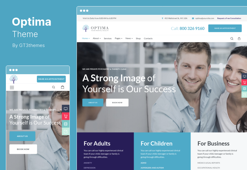 Optima Theme - Psychology and Counseling WordPress Theme