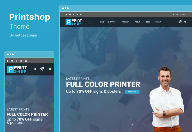 Printshop Theme - Responsive Printing WordPress Theme