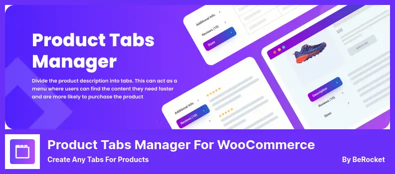 Product Tabs Manager for WooCommerce Plugin - Create Any Tabs for Products