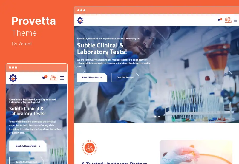Provetta Theme - Laboratory and Science Research WordPress Theme