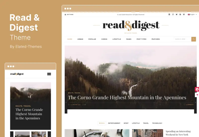 Read & Digest Theme - Newspaper WordPress Theme