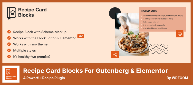 Recipe Card Blocks for Gutenberg & Elementor Plugin - A Powerful Recipe Plugin