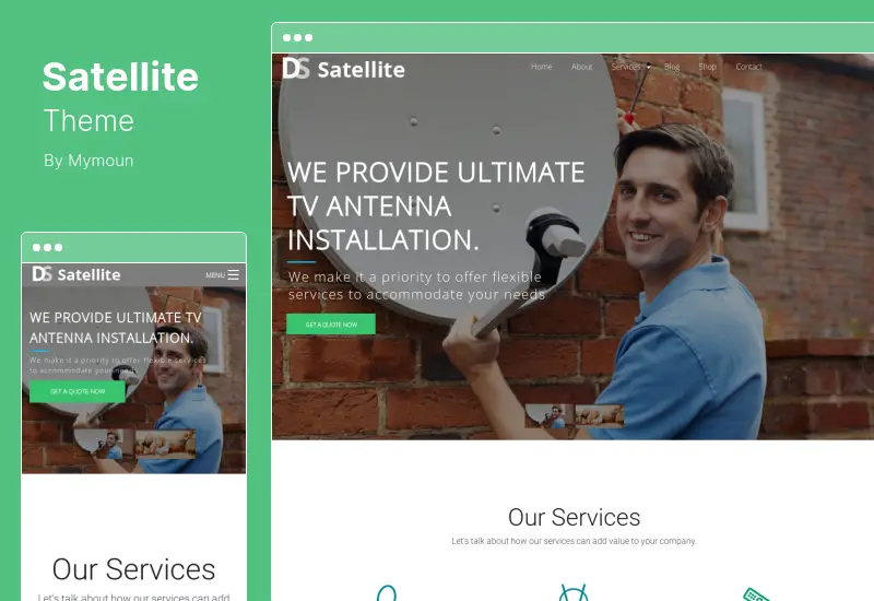 Satellite Theme - Internet Provider & Satellite TV WordPress Theme