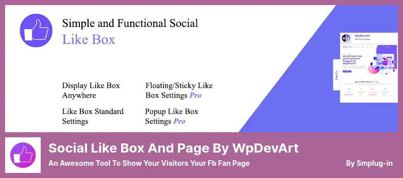 Social Like Box and Page by WpDevArt Plugin - An Awesome Tool to Show Your Visitors Your Fb Fan Page