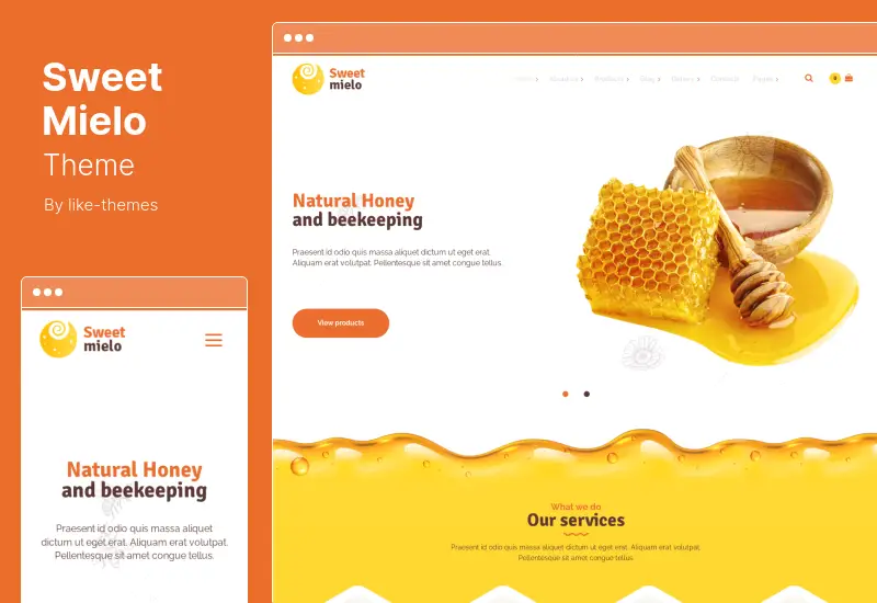 SweetMielo Theme - Honey Production and Sweets Delicious WordPress Theme