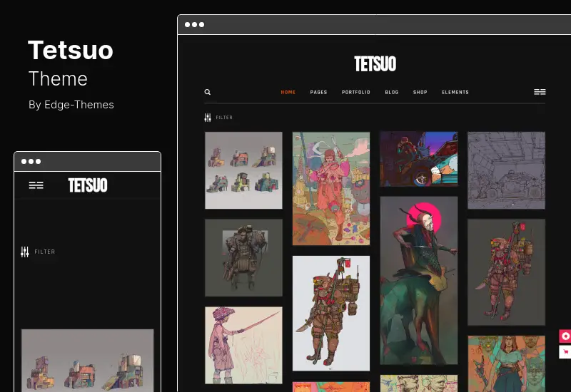 Tetsuo Theme - Portfolio and Creative Industry WordPress Theme