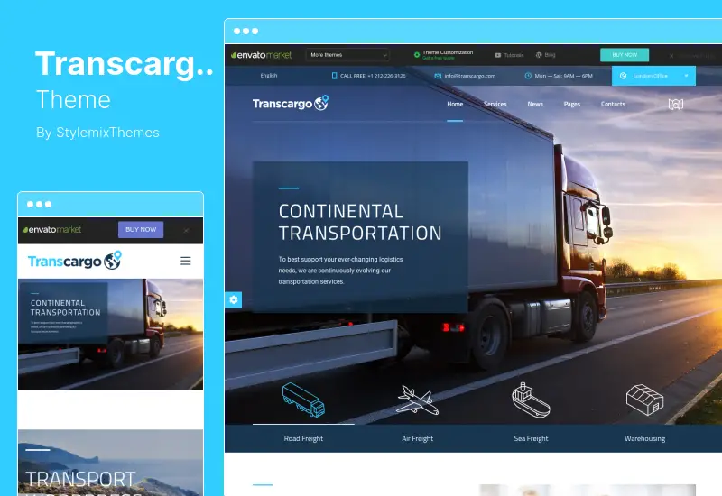 Transcargo Theme - Transportation & Logistics WordPress Theme