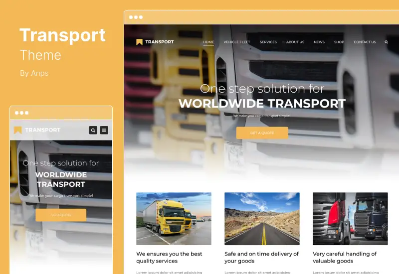 Transport Theme - Transportation & Logistic WordPress Theme