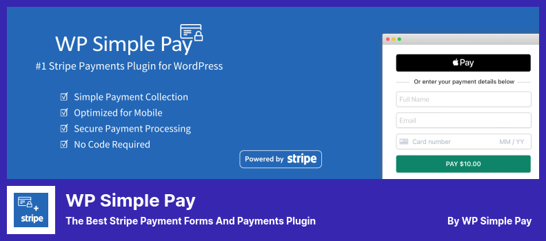 WP Simple Pay Plugin - The Best Stripe Payment Forms and Payments Plugin