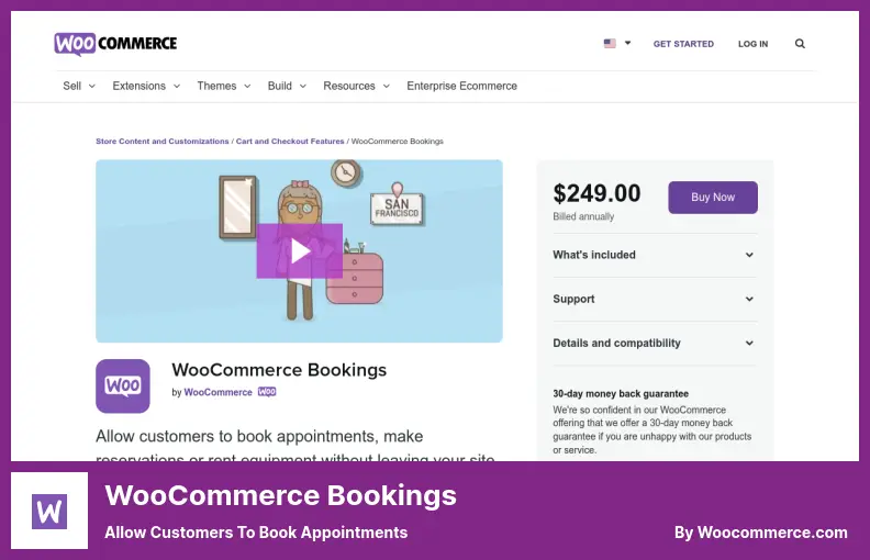 WooCommerce Bookings Plugin - Allow Customers to Book Appointments