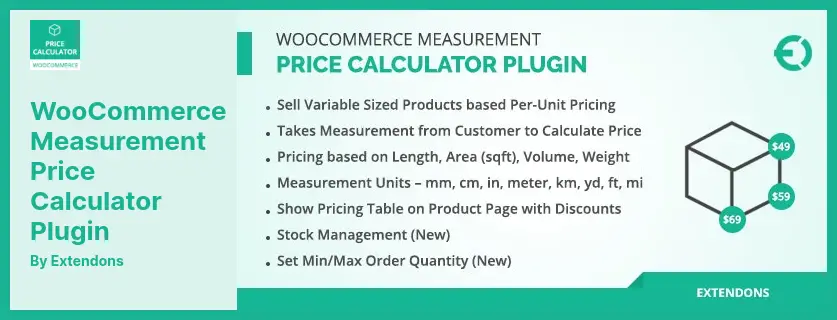 WooCommerce Measurement Price Calculator  Plugin - Takes Variable Inputs & Shows The Results