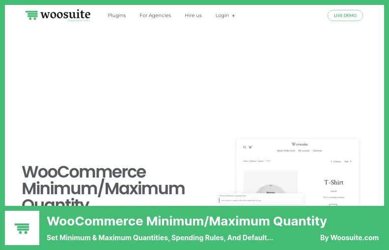 WooCommerce Minimum/Maximum Quantity Plugin - Set Minimum & Maximum Quantities, Spending Rules, and Defaults