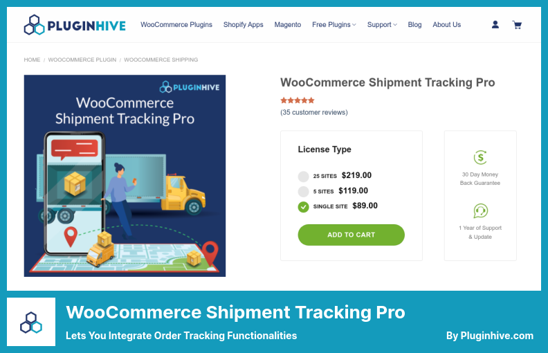 WooCommerce Shipment Tracking Pro Plugin - Lets You Integrate Order Tracking Functionalities