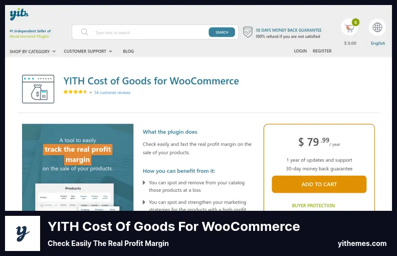 YITH Cost of Goods for WooCommerce Plugin - Check Easily The Real Profit Margin