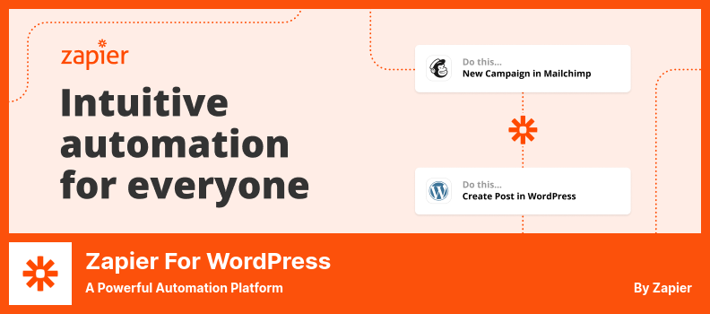 Zapier for WordPress Plugin - a Powerful Automation Platform