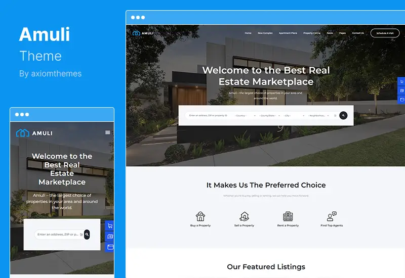 Amuli Theme - Property  Real Estate Marketplace WordPress Theme