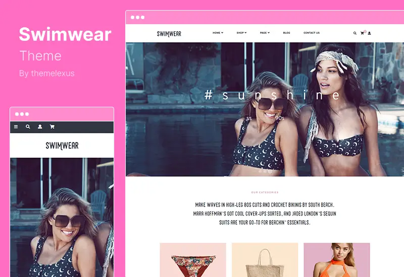 Swimwear Theme - SummerShop WooCommerce WordPress Theme