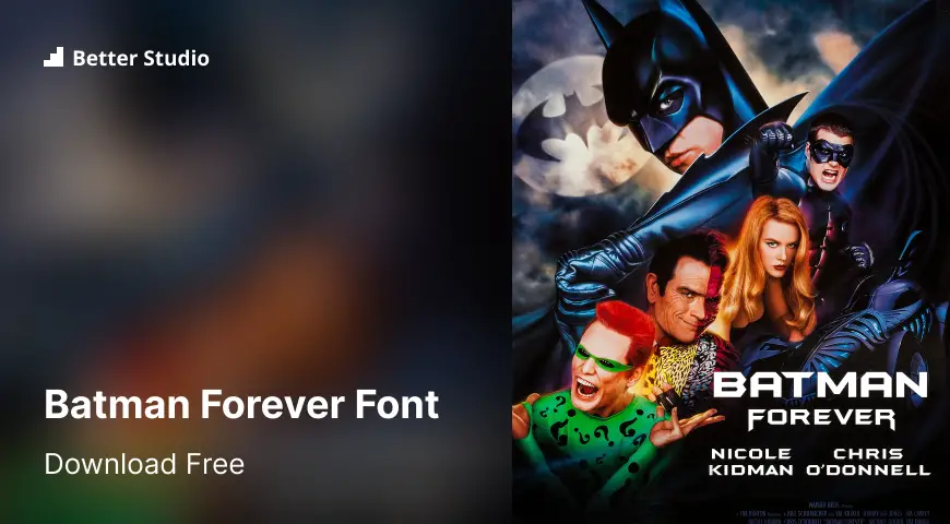 batman forever font download photoshop