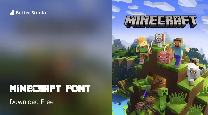 Minecraft Font Alternate Style  Minecraft font, Download fonts