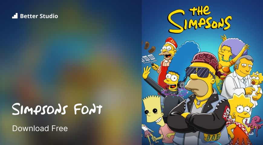 the simpsons logo font
