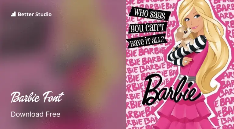 download barbie font for photoshop