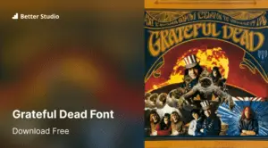 grateful dead fonts web based