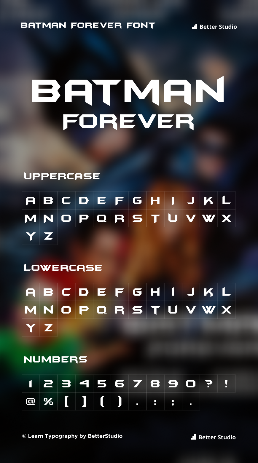 batman forever font download for photoshop