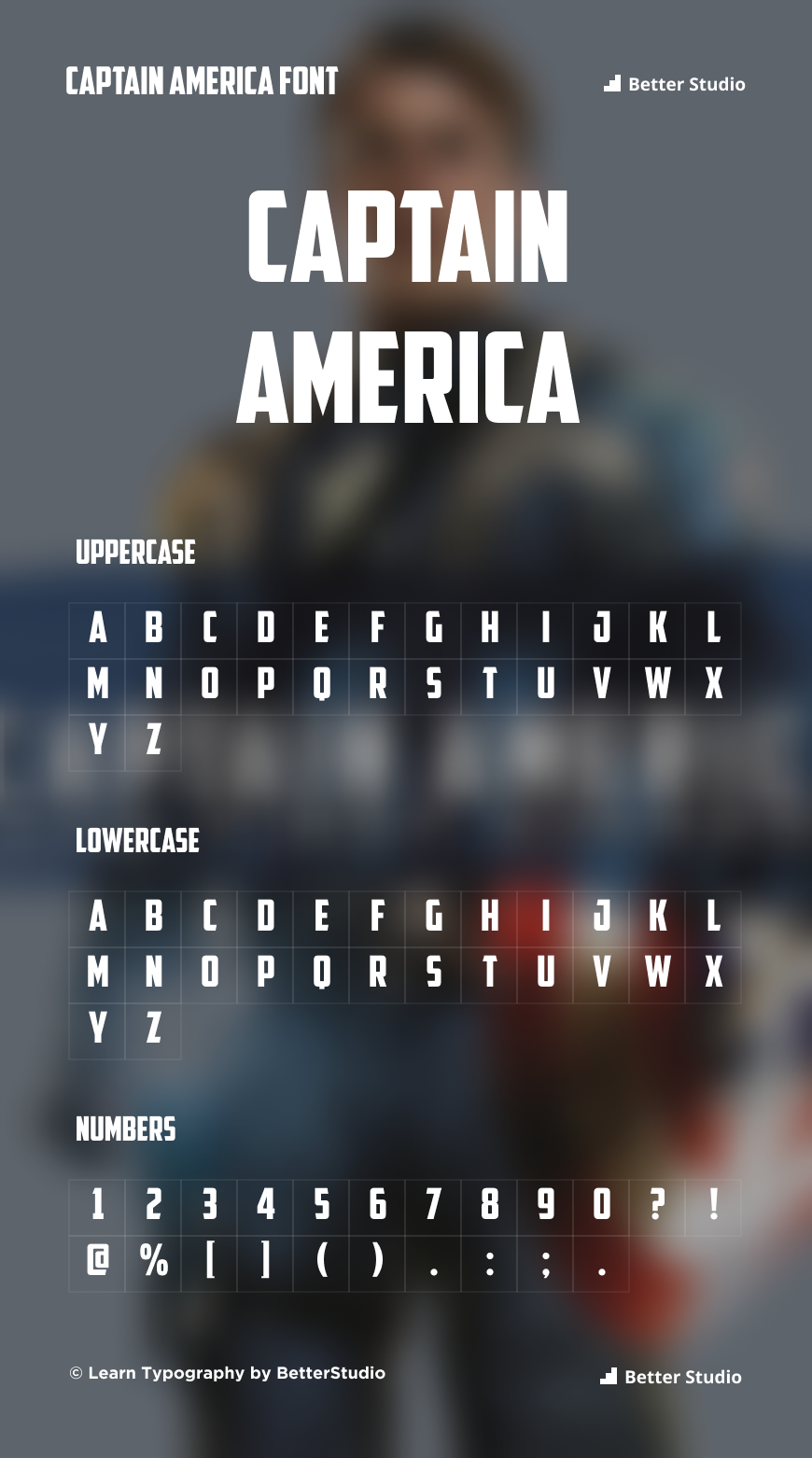 download american captain font for photoshop