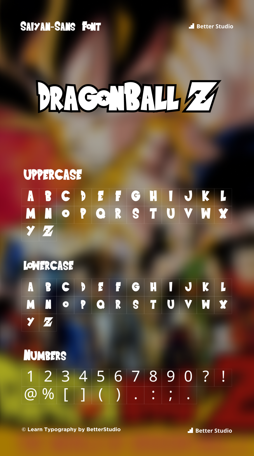 Dragonball Z Font Download (Saiyan Sans Font) - Fonts4Free