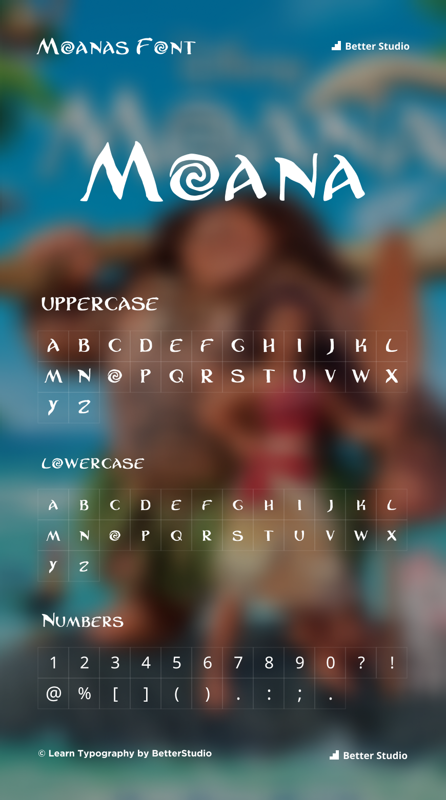 Moana Font Download Free Font And Logo