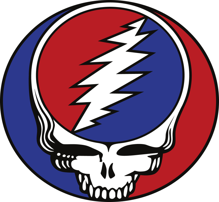 grateful dead name font circle