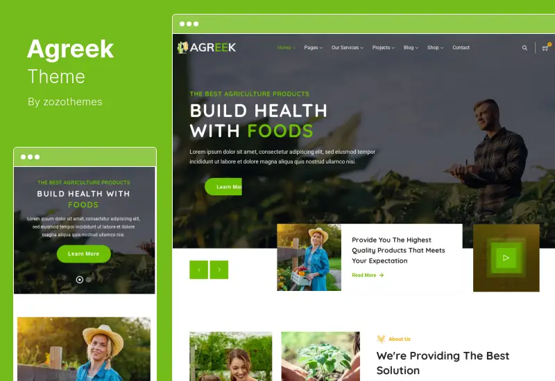 Agreek Theme - Agriculture & Organic Food WordPress Theme