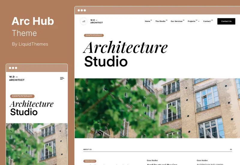 ArcHub Theme - Architecture and Interior Design WordPress Theme
