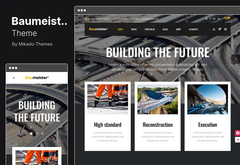 Baumeister Theme - WordPress Theme for Industry and Manufacturing