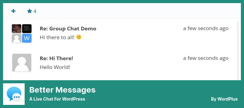 Better Messages Plugin - A Live Chat for WordPress