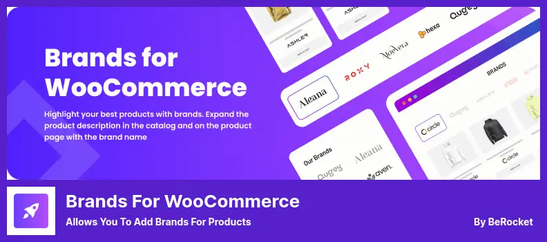 Brands for WooCommerce Plugin - Allows You to Add Brands for Products