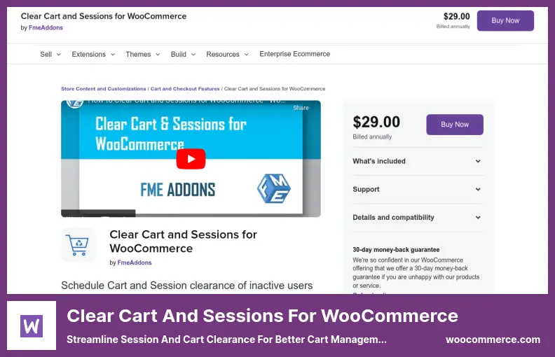 Clear Cart and Sessions for WooCommerce Plugin - Streamline Session and Cart Clearance for Better Cart Management