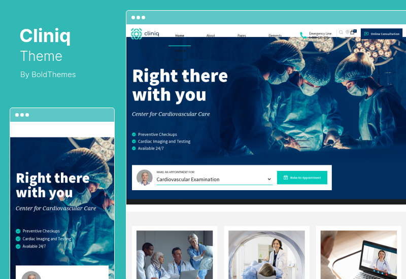 Cliniq Theme - Doctor, Health & Medical WordPress Theme