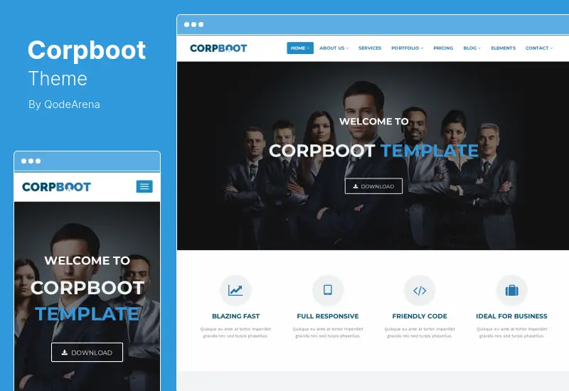 Corpboot Theme - Corporate Website WordPress Theme