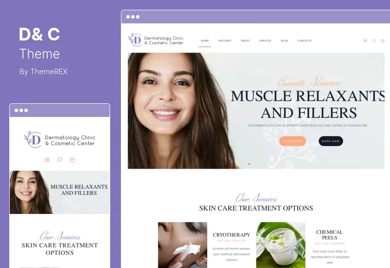 D&C Theme - Dermatology Clinic & Cosmetology Center WordPress Theme