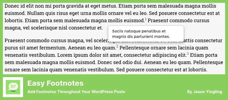 Easy Footnotes Plugin - Add Footnotes Throughout Your WordPress Posts