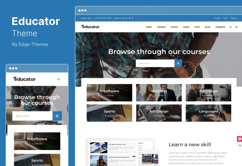 Educator Theme - Education WordPress Theme for University & School